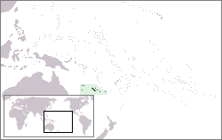 Location of New Caledonia