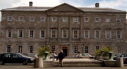 Leinster House, the seat of Oireachtas Éireann (the Irish parliament).