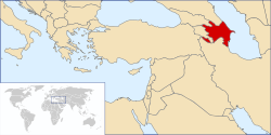 Location of Azerbaijan