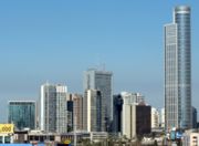 A main business district in Ramat Gan outside Tel Aviv, where the diamond stock exchange is located