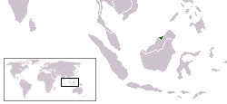 Location of Brunei