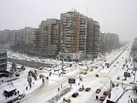 Militari, Bucharest, apartment buildings from the Communist era.