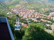 Aerial tramway to Monte Titano.