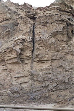 Mount Sodom, on the southwest side of the lake, is a giant mountain of halite.