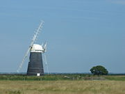 Muttons mill, one of the many historic drainage windpumps on the Norfolk Broads