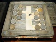 Br�dspel ("board game") set recovered from the warship Vasa, which sank in 1628.