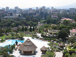 View from the Sheraton Hotel in Addis Ababa.