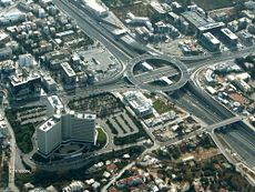 Motorway interchange in the northern suburb of Maroussi.