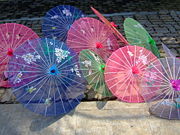 Parasols in Wuhan, China