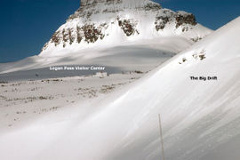 The Big Drift covering the Going-to-the-Sun Road as photographed on March 23, 2006.