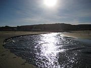 Water reflecting light in Crissy Field