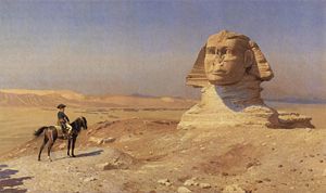 Bonaparte Before the Sphinx, (ca. 1868) by Jean-L�on G�r�me, Hearst Castle