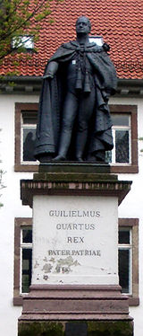 A statue of William IV in G�ttingen, Germany