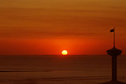 Sunset at King Fahd Causeway