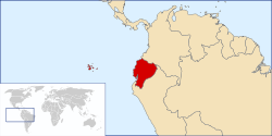 Location of Ecuador