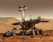 Artist's Concept of Rover on Mars (credit: Maas Digital LLC)