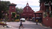 Christ Church in Malacca Town was constructed in the 18th century by the Dutch.