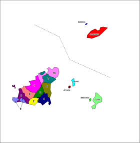 Map of the parishes of Guernsey.