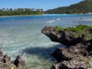 Beach on Rarotonga.