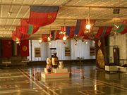 Displays in the former Lenin Museum (now part of the National Museum) celebrated Kyrgyzstan's membership in the Soviet Union