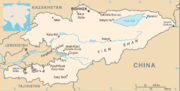 Map of Kyrgyzstan