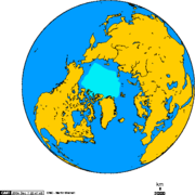 North pole September ice-pack 1970-2002