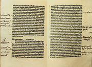 Handwritten notes by Christopher Colombus on the Latin edition of Marco Polo's Le livre des merveilles.