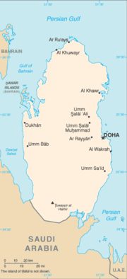 Map of Qatar