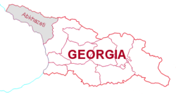 Location of Georgia (country)