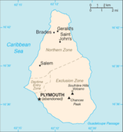 Map of Montserrat