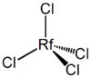 The tetrahedral molecule RfCl4