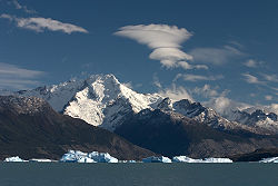 The Andean range over the southern province of Chubut.