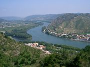 One meander, Rhone River