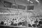 Engineers working in the launch control center