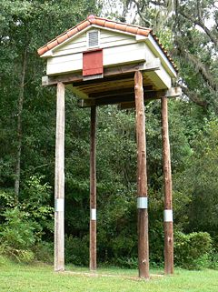 Very large bat house, Tallahassee, Florida.