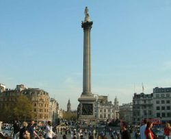 Trafalgar Square viewed from the north.