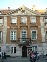 Maria Skłodowska's birthplace on ulica Freta (Freta Street) in Warsaw's "New Town."