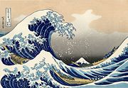 The Great Wave off Kanagawa (1832), an ukiyo-e from Thirty-Six Views of Mount Fuji by Hokusai.