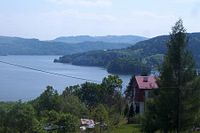 Rożnowskie Lake, near Rożnów in southeastern Poland