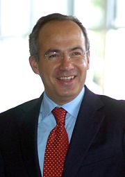 Felipe Calder�n, current President of Mexico.