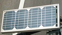 Solar panel made by BP Solar