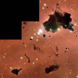 Bok globules in H�II region IC 2944.