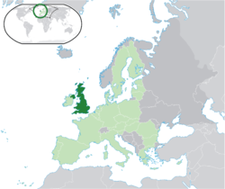 Location of the United Kingdom