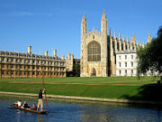 The chapel of King's College, Cambridge University.