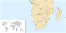 Location of Comoros