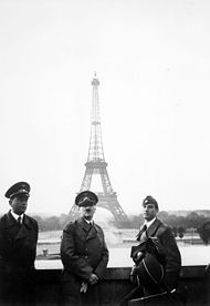 Adolf Hitler in Paris, 23 June 1940.