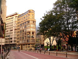 Office buildings in Bogot�'s business district.