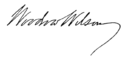 Woodrow Wilson's signature