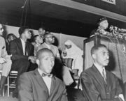 Ali at an address by Elijah Muhammad