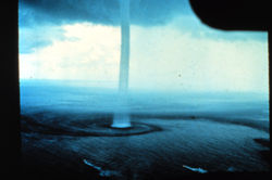 A waterspout near the Florida Keys.